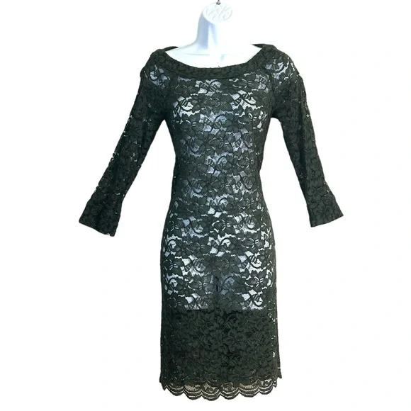 Diane Von Furstenberg | Dresses | Diane Von Furstenberg Sheath Dress Olive Green Lace 34 Sleeve Sheer | Poshmark Diane Von Furstenberg | Dresses | Diane Von Furstenberg Sheath Dress Olive Green Lace 34 Sleeve Sheer | Poshmark